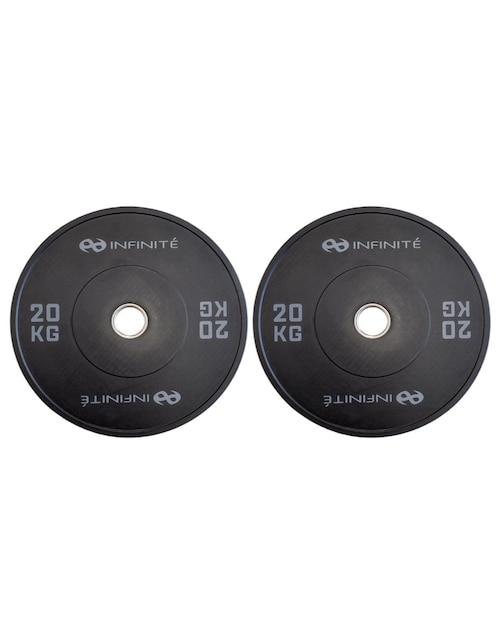 Par de bumpers profesional Infinite 20 Kg Mod. IF-BPN20