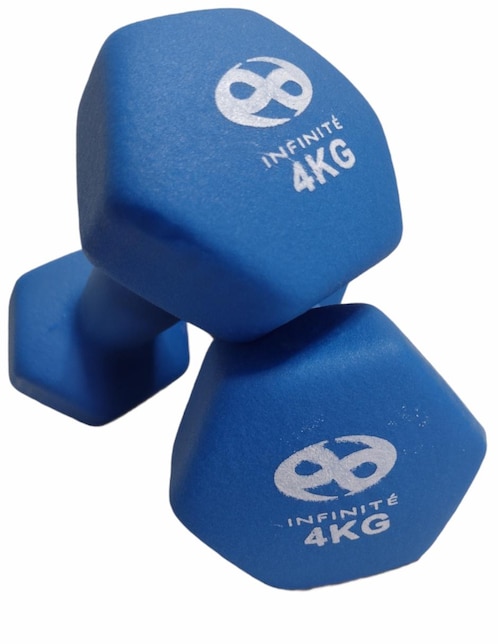 INFINITÉ Par de Mancuernas Infinité de Neopreno 4 Kg Mod. IF-MN4