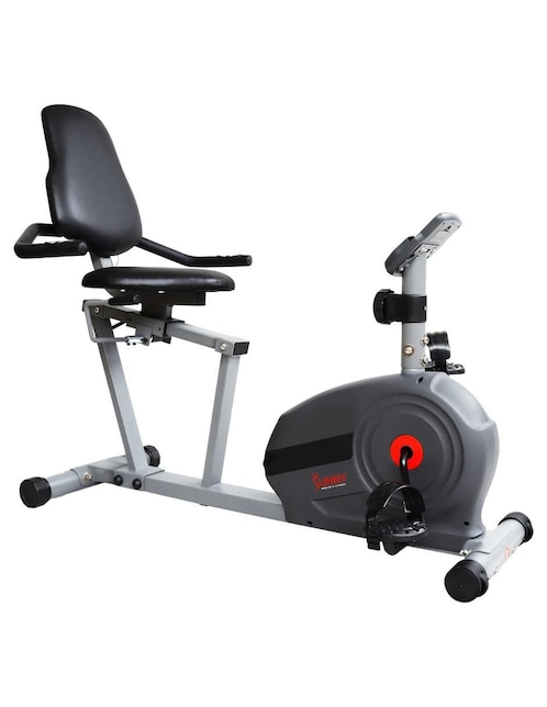 Bicicleta recumbente Sunny Health & Fitness acero y plástico