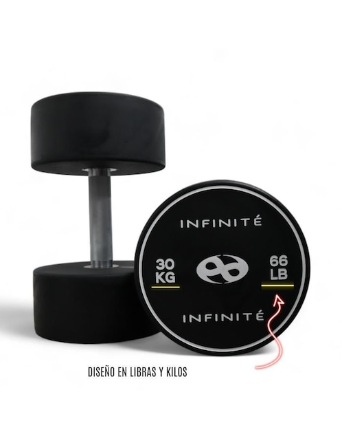 Set mancuernas de peso fijo Infinité 30 kg 2 piezas