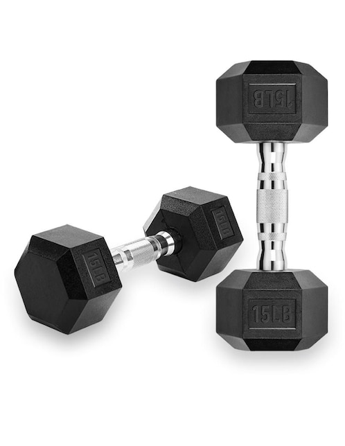 Set mancuernas de peso fijo X-Rush 6.8 kg 2 piezas