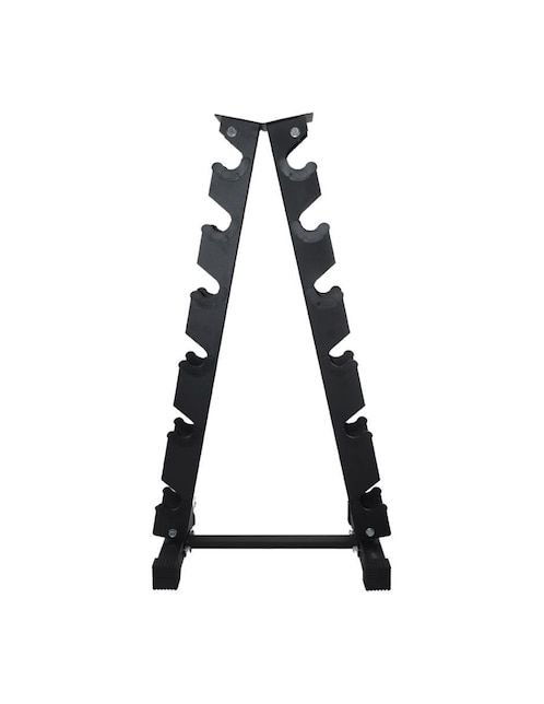 Rack de 12 estantes/compartimentos RVT Sports para mancuernas 1