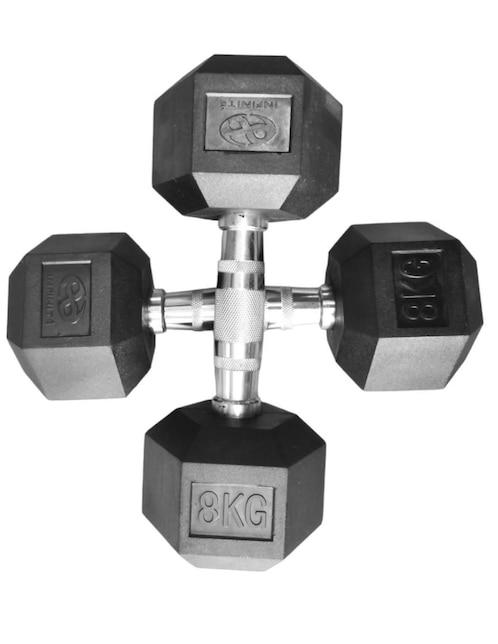 Set mancuernas de peso fijo Infinité 8 kg 2 piezas