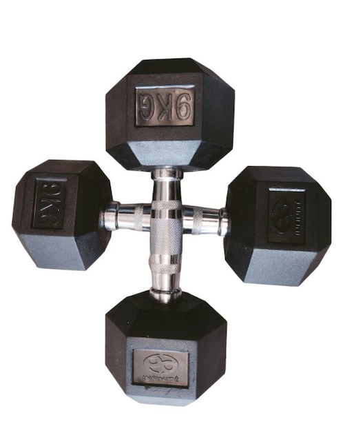 Set mancuernas de peso fijo Infinité 9 kg 2 piezas