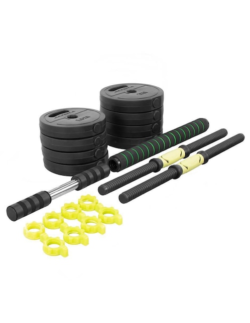 Set mancuernas de peso variable Altera 15 kg 16 piezas
