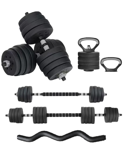 X-RUSH Set mancuernas de peso variable X-Rush diferentes pesos 23 piezas