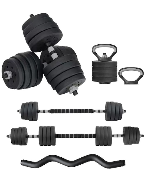 X-RUSH Kit mancuernas de peso variable X-Rush 20 kg 23 piezas