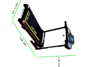 Caminadora profesional Centurfit Mkz-Camw668 plegable