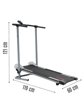 Caminadora mecánica Sunny Health & Fitness SF-T1407M plegable
