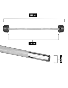 Barra Recta Premium Tayga 20 LB
