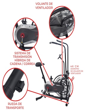 Bicicleta fija Sunny Health & Fitness metal