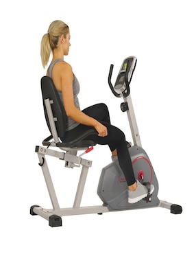 Bicicleta recumbente Sunny Health & Fitness acero