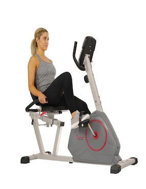 Bicicleta recumbente Sunny Health & Fitness acero
