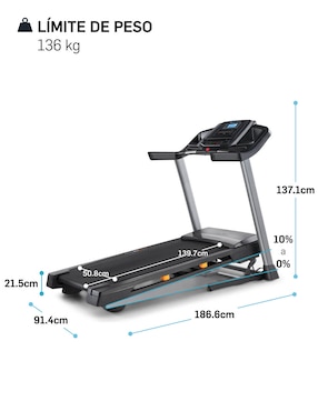 Caminadora casera Nordictrack T 6.5 S plegable