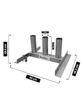 Rack para 3 Barras Olímpicas Tayga