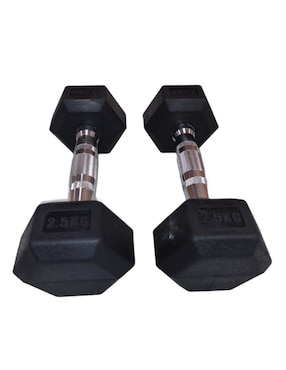 Par de Mancuernas Infinité Hexagonales 2.5 Kg c/u Mod.IF-WG029-2.5
