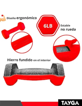 Mancuernas Tayga de plástico