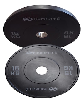 Par de bumpers profesional Infinite 15 Kg Mod. IF-BPN15