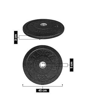 Par de discos Tayga Hi Temp Bumper