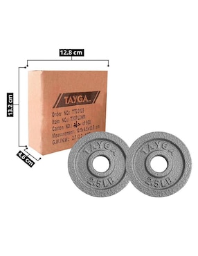 Par de discos estándar Tayga en LB cromados 30 mm