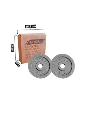 Par de discos estándar Tayga en LB cromados 30 mm
