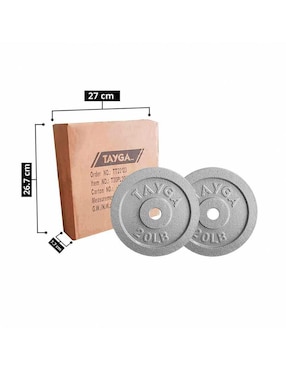 Par de discos estándar Tayga en LB cromados 30 mm
