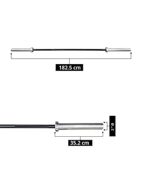 Barra semiolimpica Tayga 180 cm