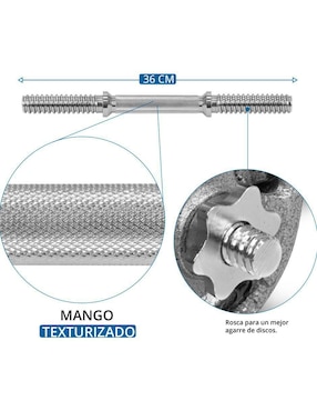 Set de mancuerna de peso variable Altera