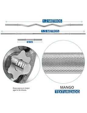 Set de mancuernas de peso variable Altera