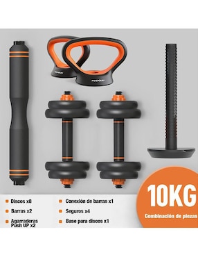 Set de pesas para entrenamiento