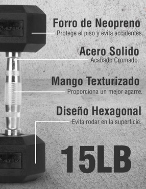Mancuerna de peso fijo Altera