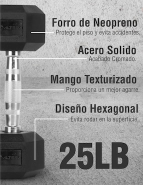 Mancuerna de peso fijo Altera