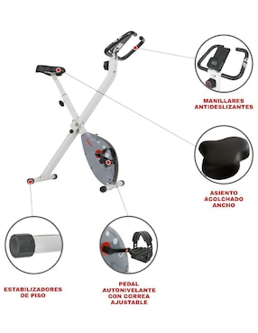 Bicicleta fija Sunny Health & Fitness acero y plástico