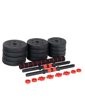 Set mancuernas de peso variable Altera 10 kg 8 piezas