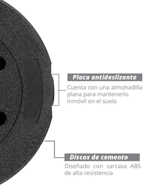 Set mancuernas de peso variable Altera 10 kg 8 piezas