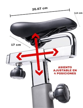 Bicicleta fija Sunny Health & Fitness acero y plástico