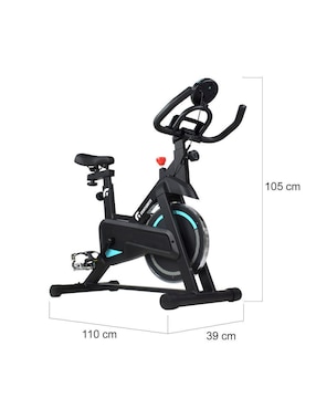 Bicicleta de spinning Centurfit acero y plástico