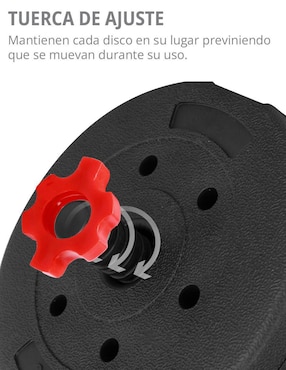 Set de mancuerna Altera peso variable