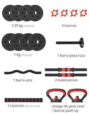 Set de mancuerna Altera peso variable