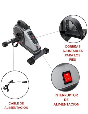 Mini bicicleta estática Sunny Health & Fitness acero y plástico