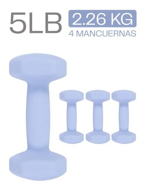Set de 4 mancuernas de peso variable Eleva
