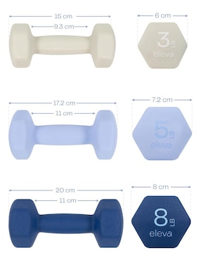 Set mancuernas de peso variable Eleva