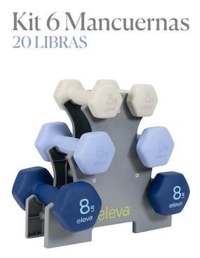 Set mancuernas de peso variable Eleva