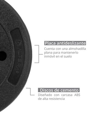 Set mancuernas de peso fijo Altera