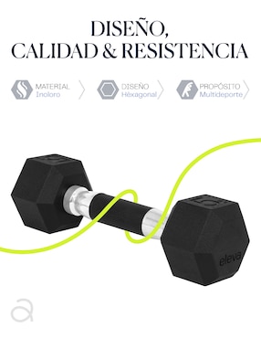 Set mancuernas de peso fijo Eleva