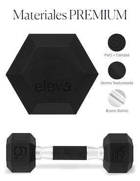 Set mancuernas de peso fijo Eleva