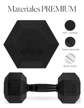 Set mancuernas de peso fijo Eleva