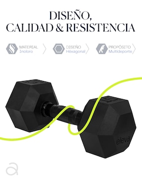 Set mancuernas de peso fijo Eleva