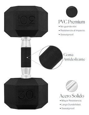 Set mancuernas de peso fijo Eleva