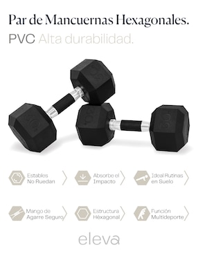 Set mancuernas de peso fijo Eleva